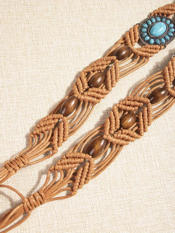 The Ancestral Waist Belt – Turquoise Thread of Protection - Image 8
