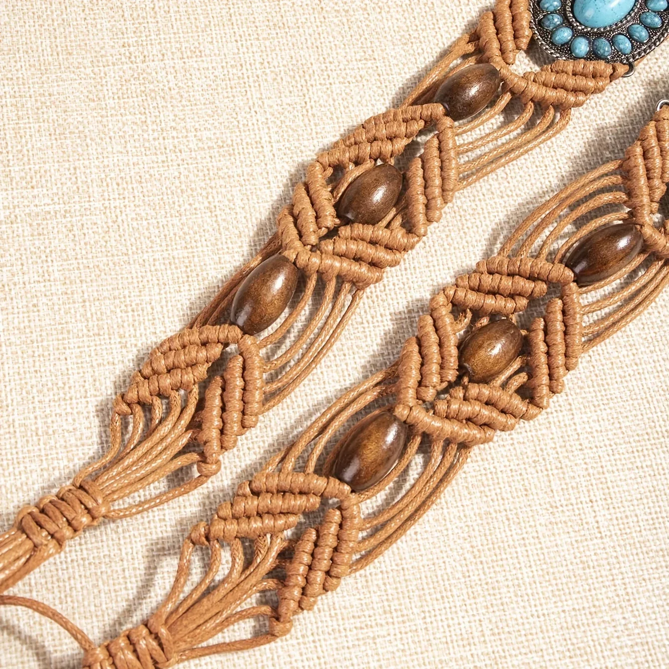 The Ancestral Waist Belt – Turquoise Thread of Protection - Image 4