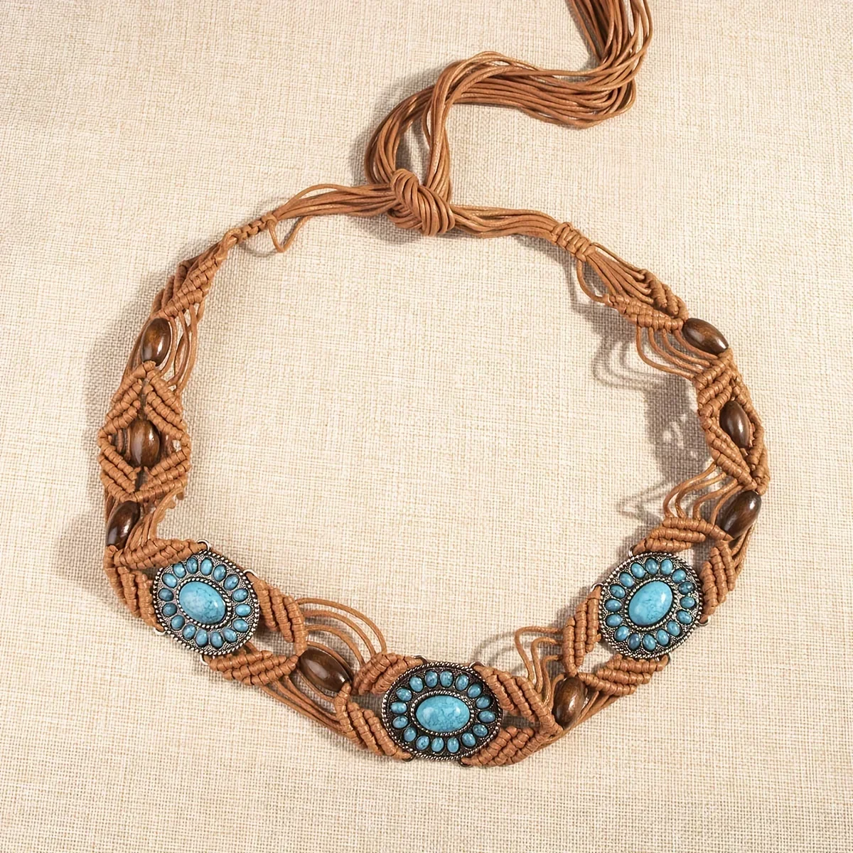 The Ancestral Waist Belt – Turquoise Thread of Protection - Image 3