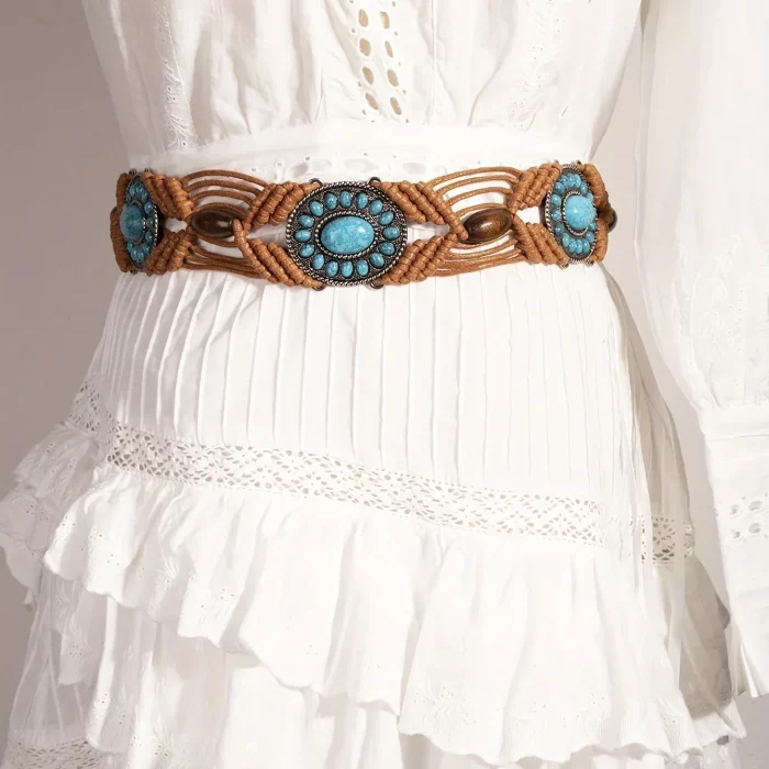 The Ancestral Waist Belt – Turquoise Thread of Protection