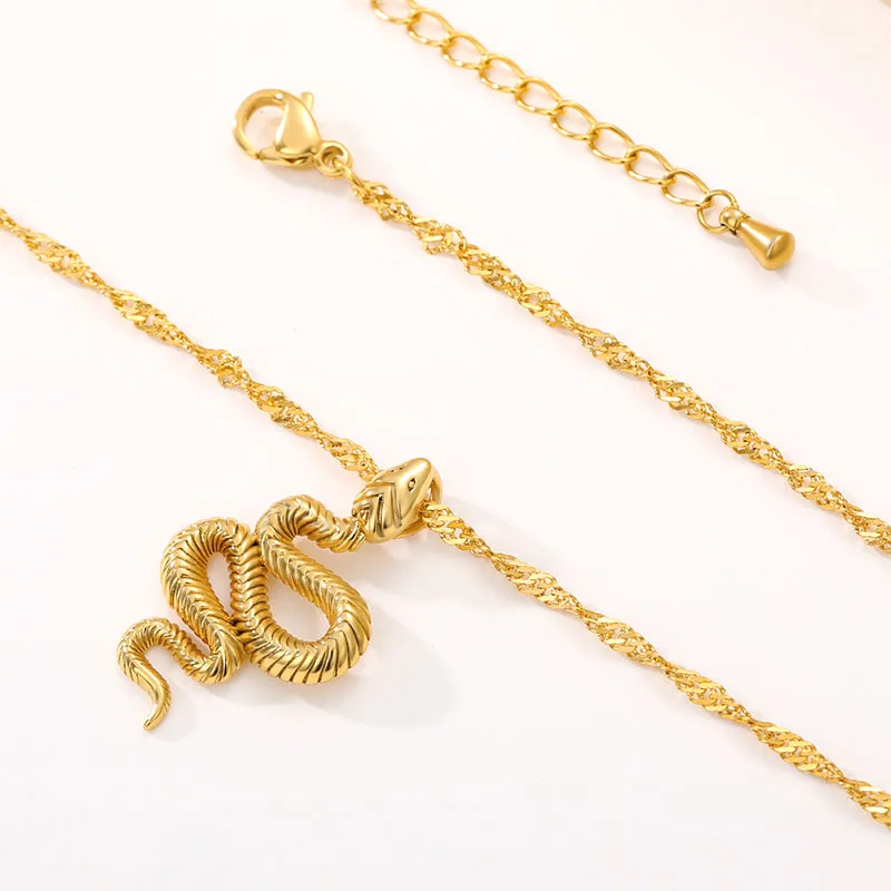 Golden Serpent Necklace - Image 4