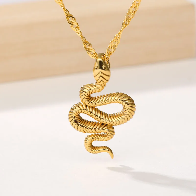 Golden Serpent Necklace - Image 9