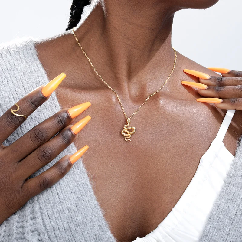 Golden Serpent Necklace - Image 2