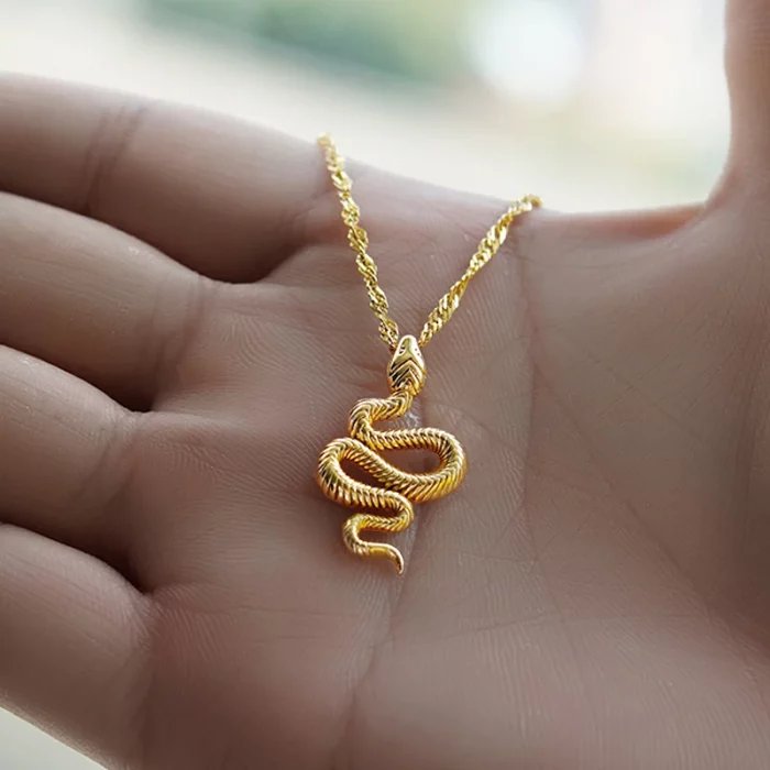 Golden Serpent Necklace