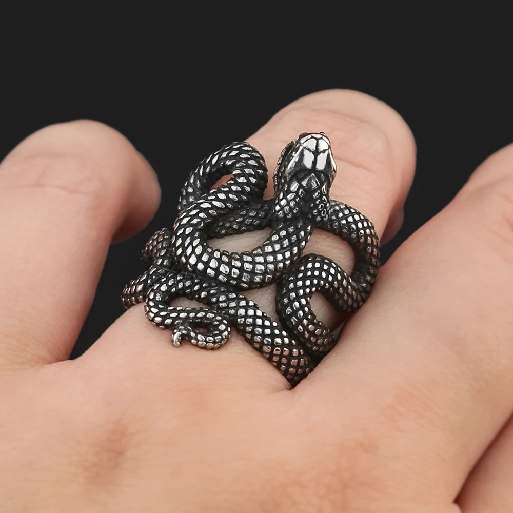 Stainless Steel Snake Ring - Image 6