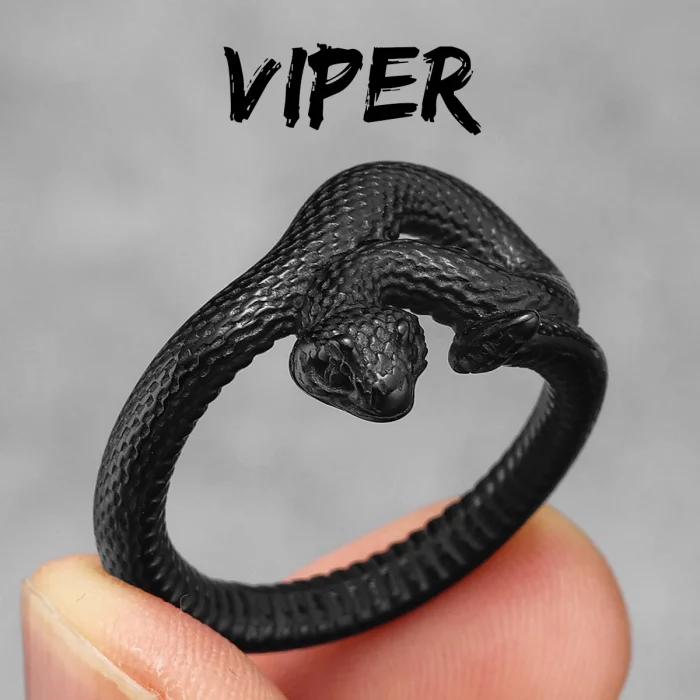 Snake Men Rings Stainless Steel - Image 13