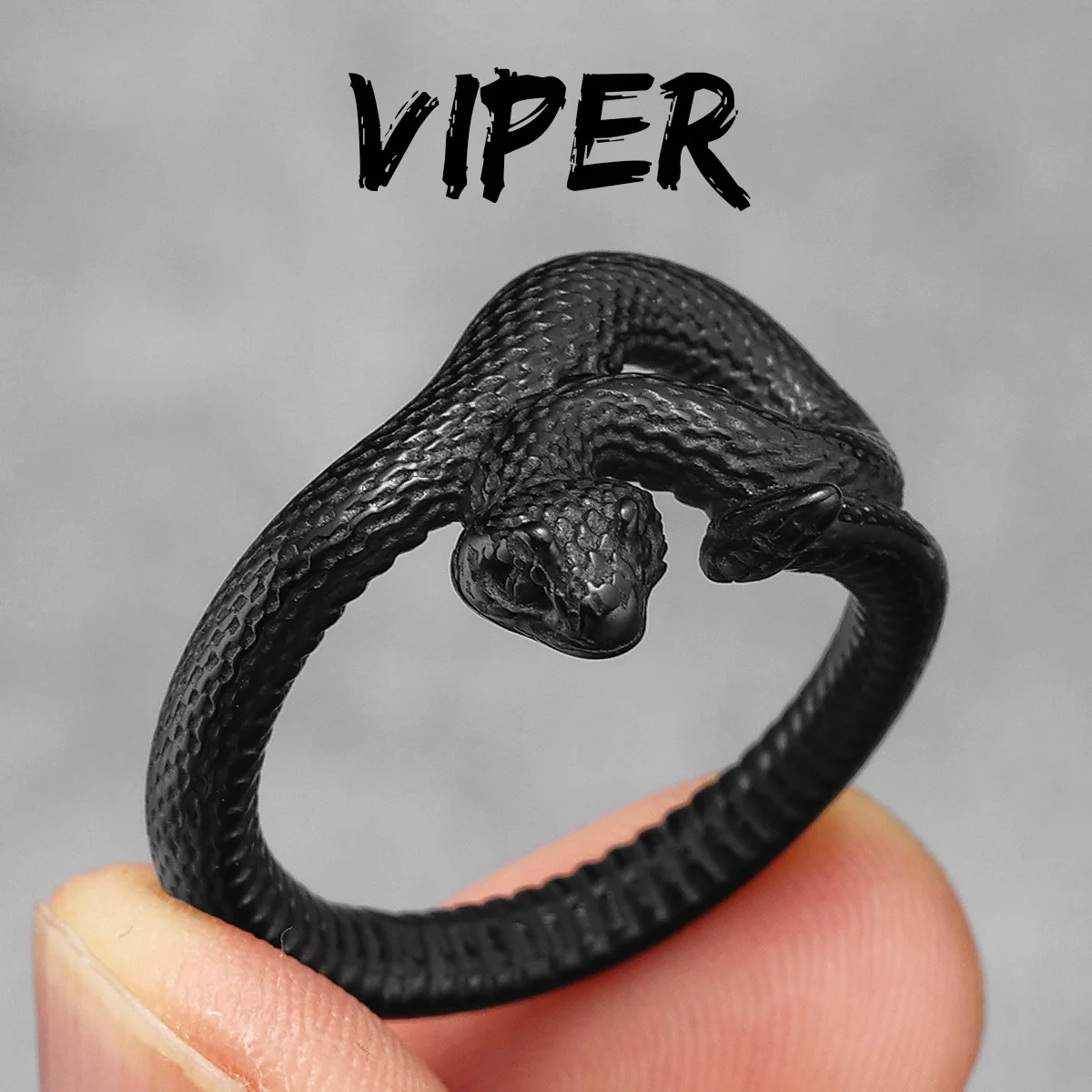 Snake Men Rings Stainless Steel - Image 13