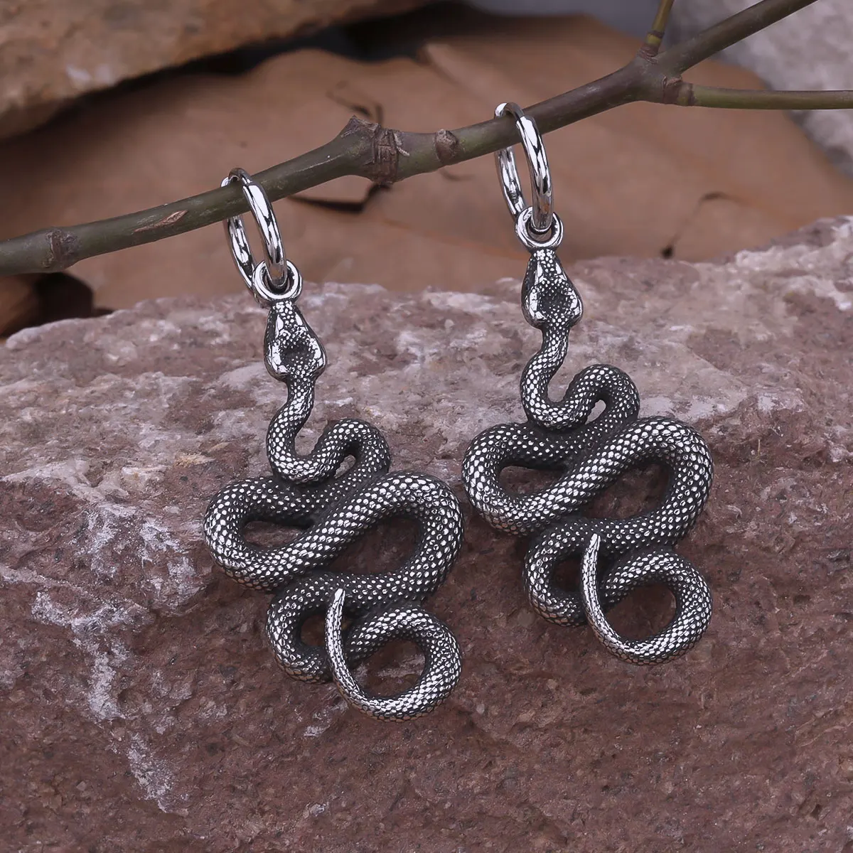 Serpent Collection Earrings & Cuff | Colección Serpiente | Stainless Steel Designs - Image 4