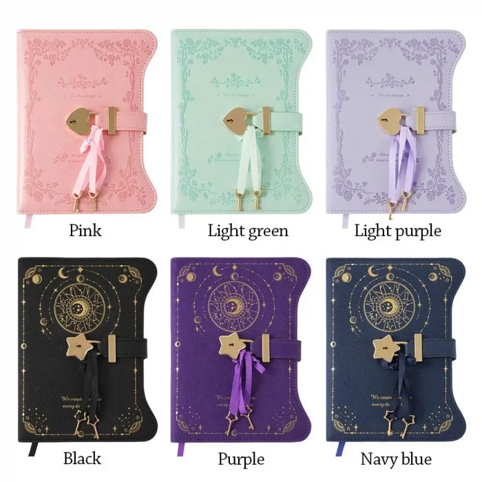 Mystical Love Lock Diary – 360 Pages PU Leather Journal with Key | Spellbook, Grimoire, Notebook - Image 9