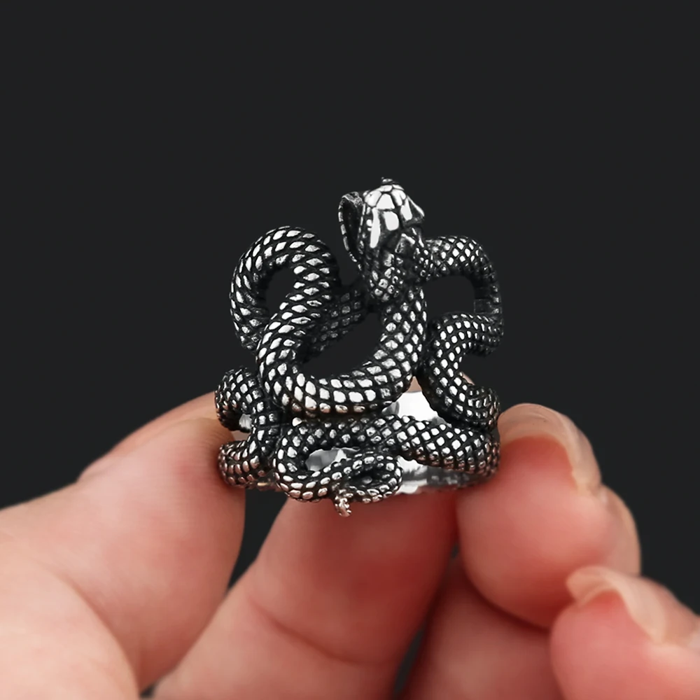 Stainless Steel Snake Ring - Image 5