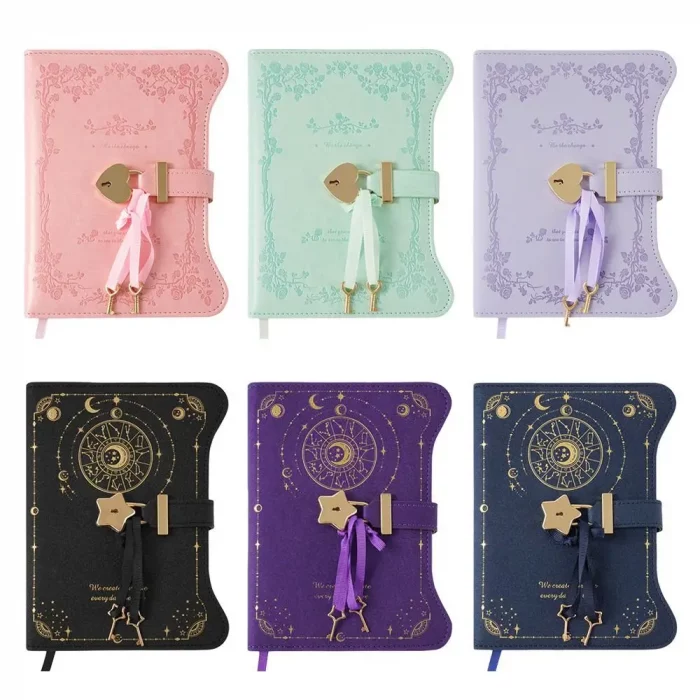 Mystical Love Lock Diary – 360 Pages PU Leather Journal with Key | Spellbook, Grimoire, Notebook - Image 4
