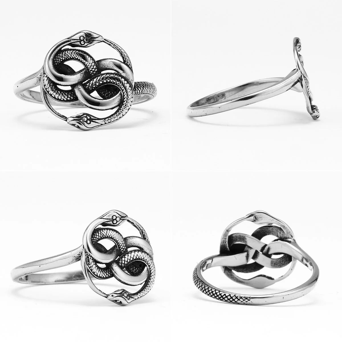 Snake Ouroboros Ring Stainless Steel - Image 6
