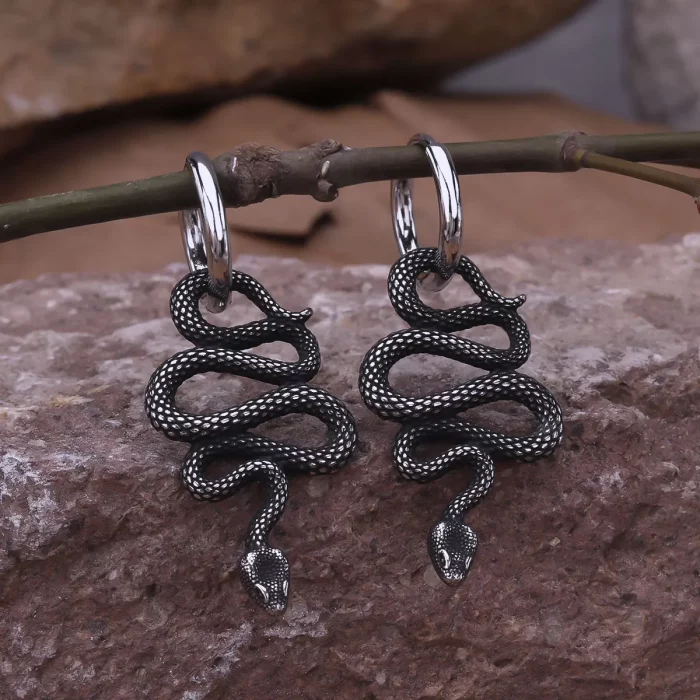 Serpent Collection Earrings & Cuff | Colección Serpiente | Stainless Steel Designs