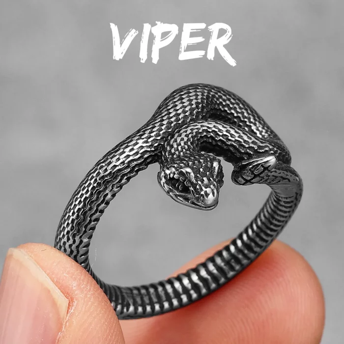 Snake Men Rings Stainless Steel - Image 11