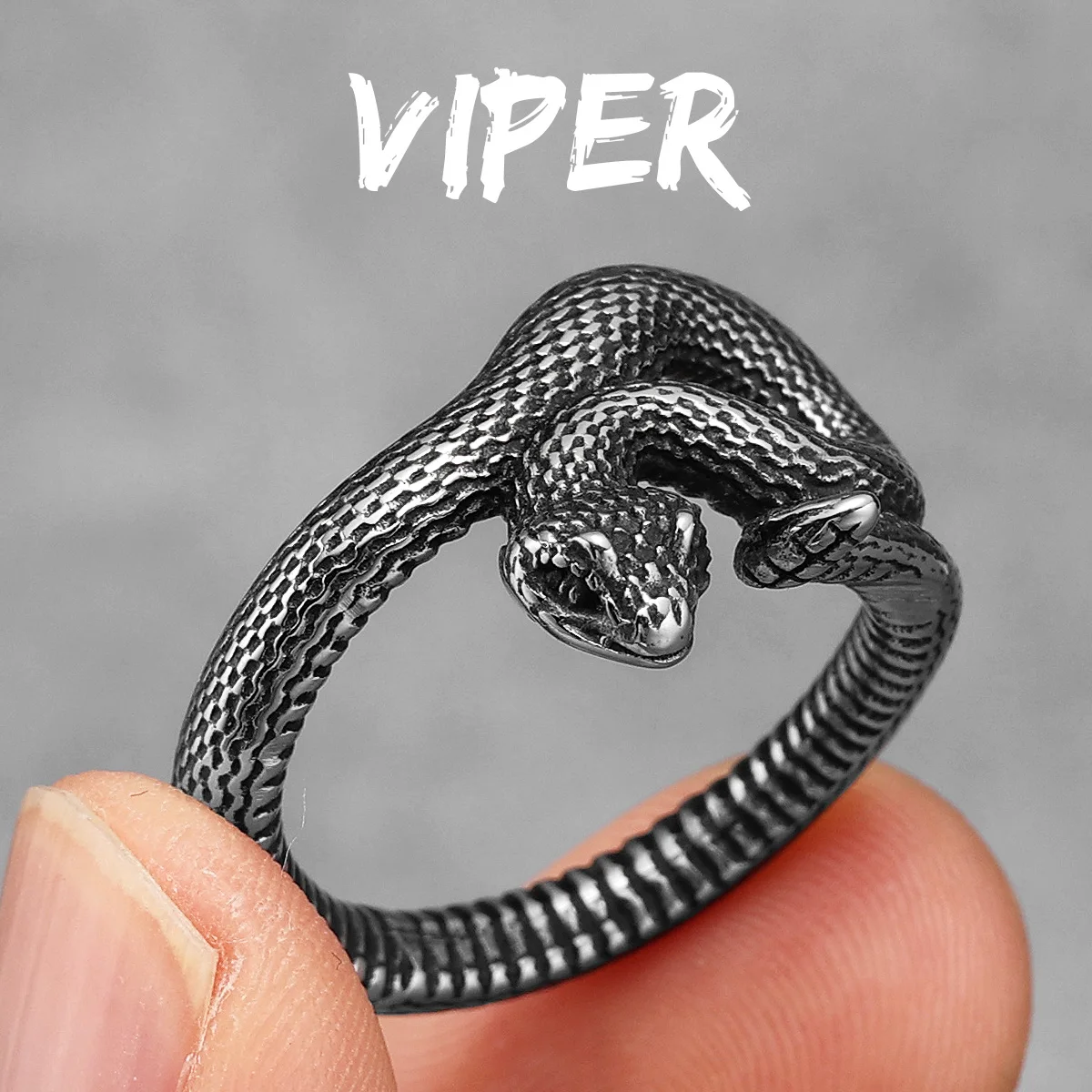 Snake Men Rings Stainless Steel - Image 11
