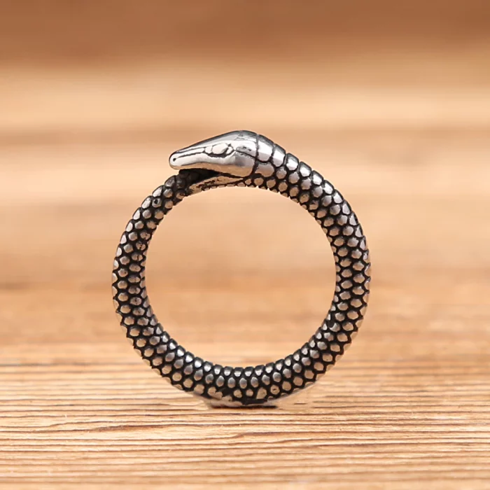 Viking Ouroboros Ring - Image 3
