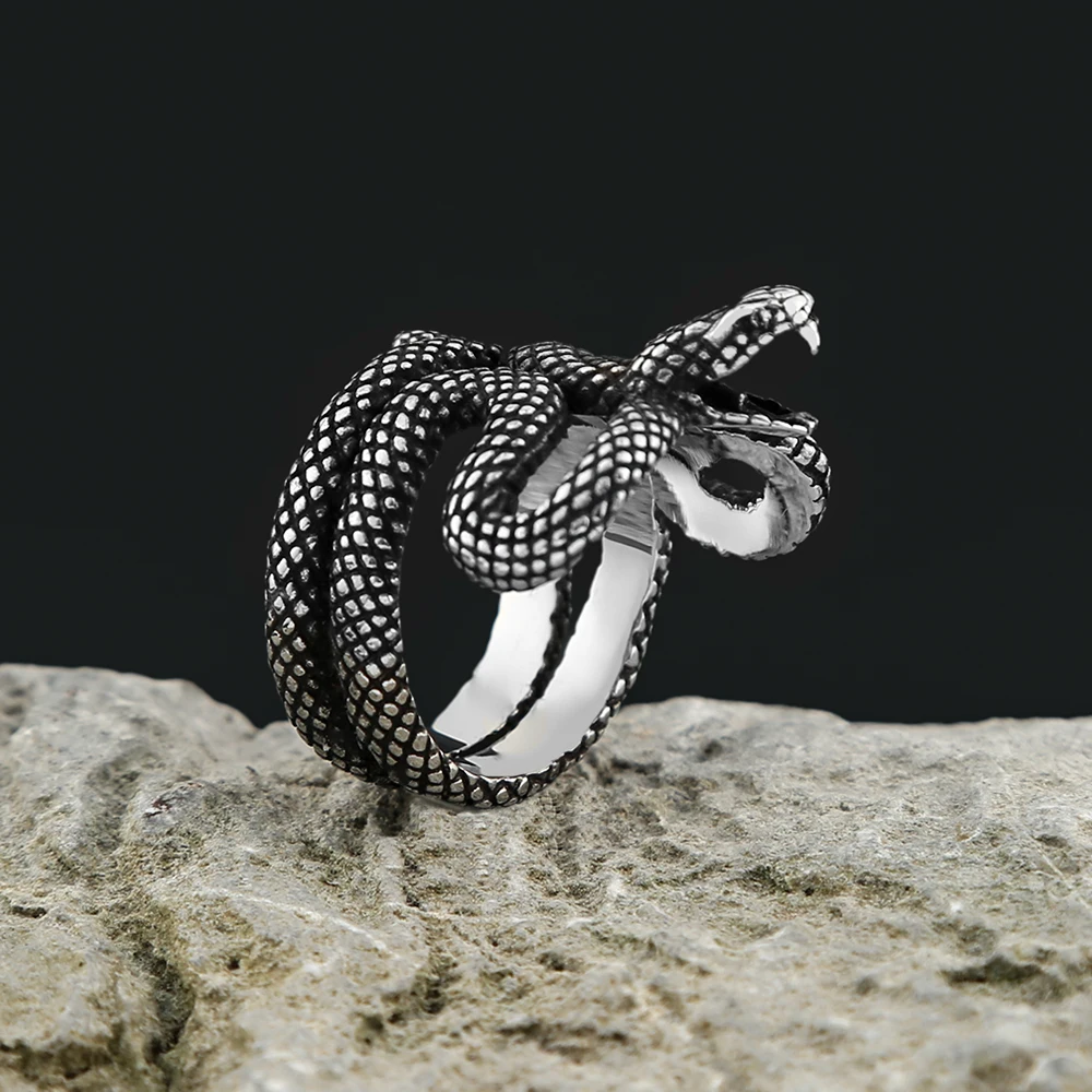 Stainless Steel Snake Ring - Image 2