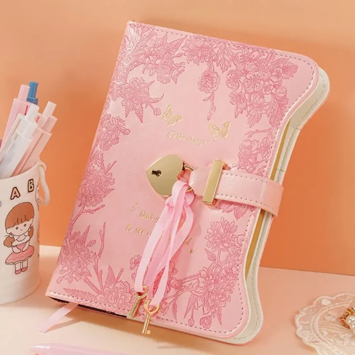 Mystical Love Lock Diary – 360 Pages PU Leather Journal with Key | Spellbook, Grimoire, Notebook - Image 3