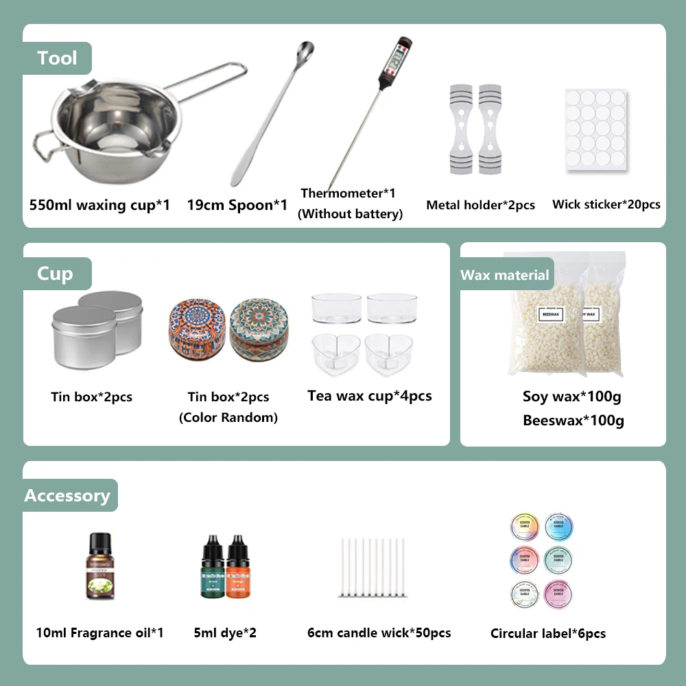 Candle Kit Soy Wax Candle Making Supplies - Image 3