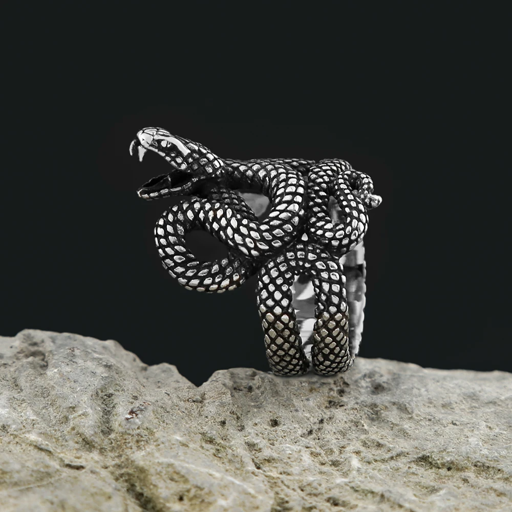 Stainless Steel Snake Ring - Image 3
