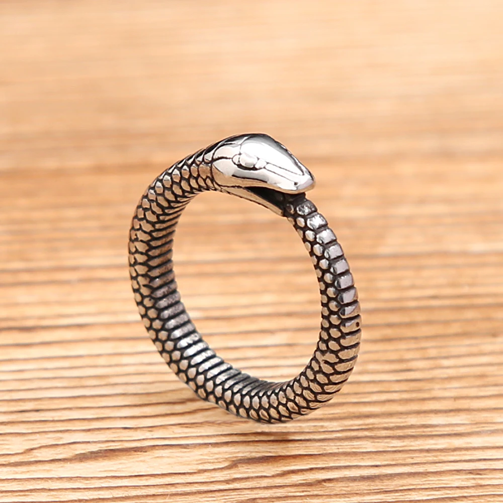 Viking Ouroboros Ring - Image 2