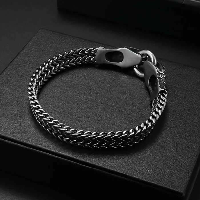 Snake Head Buckle Bracelet | Brazalete Hebilla Cabeza de Serpiente | Stainless Steel - Image 5