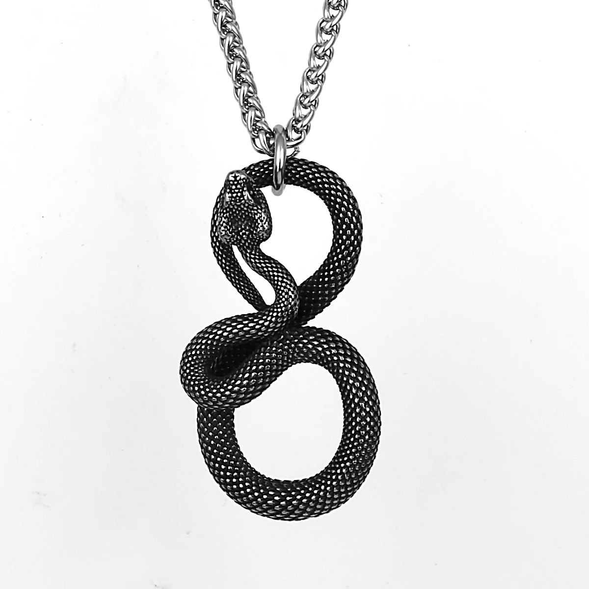 Gothic Serpent Pendant Necklace | Collar Colgante Gótico de Serpiente | Stainless Steel - Image 5