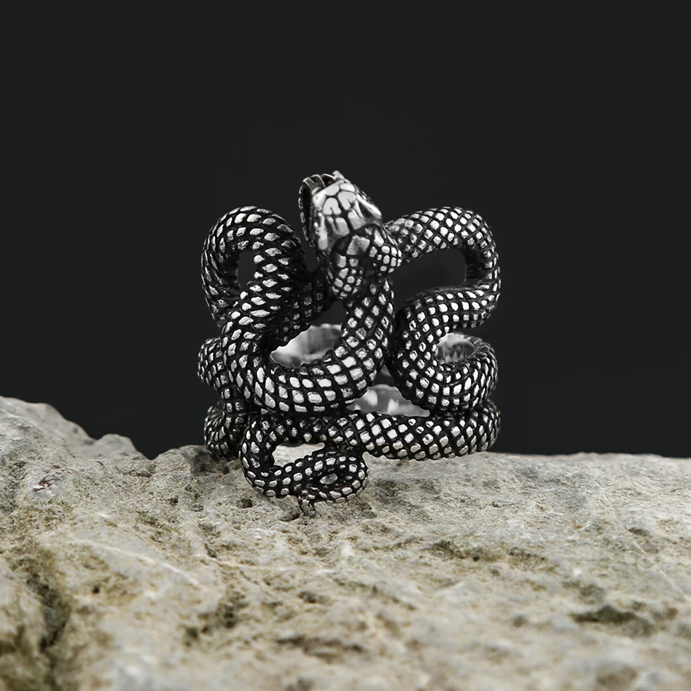 Stainless Steel Snake Ring - Image 4