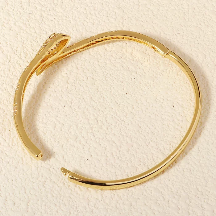 Golden Serpent Bangle | Brazalete Dorado Serpiente | Stainless Steel - Image 10