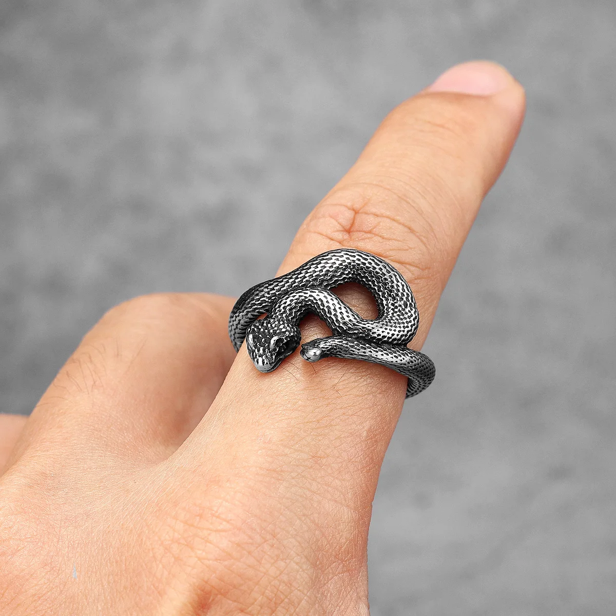Snake Men Rings Stainless Steel - Image 4